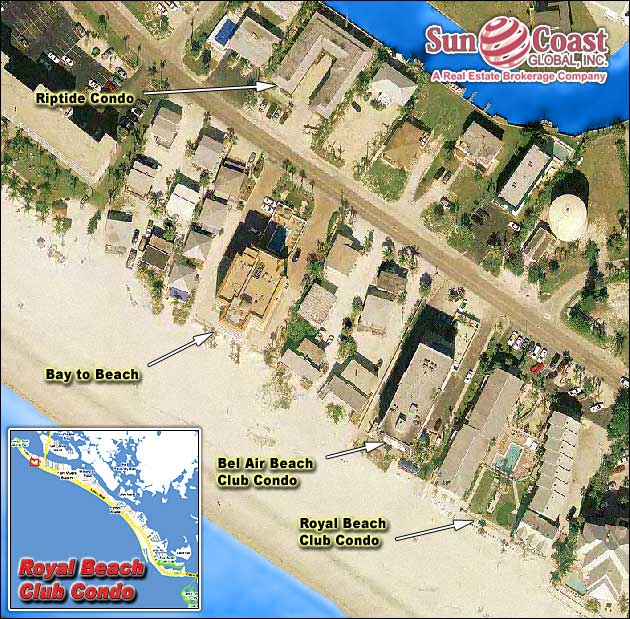 Royal Beach Club Condo Overhead Map